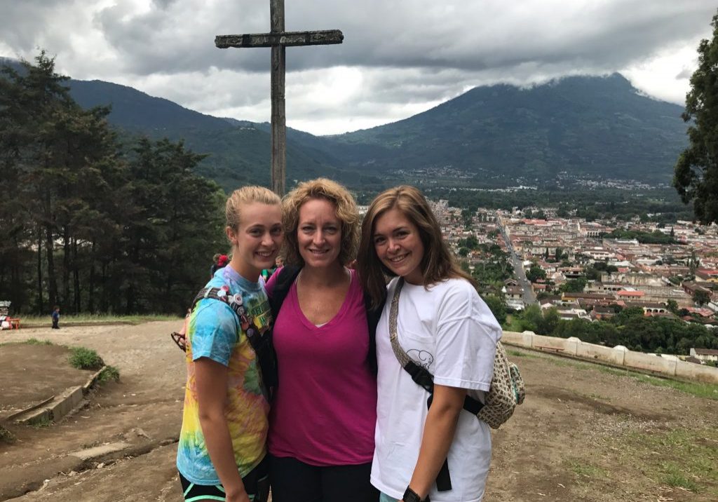 Fallers Faith, Ann and Grace Faller hiked up to Cerro de la Cruz on Thursday, July 13, 2017. They spent a week serving Escuela Integrada with a mission group from St. John's Lutheran Church in Salisbury, North Carolina.