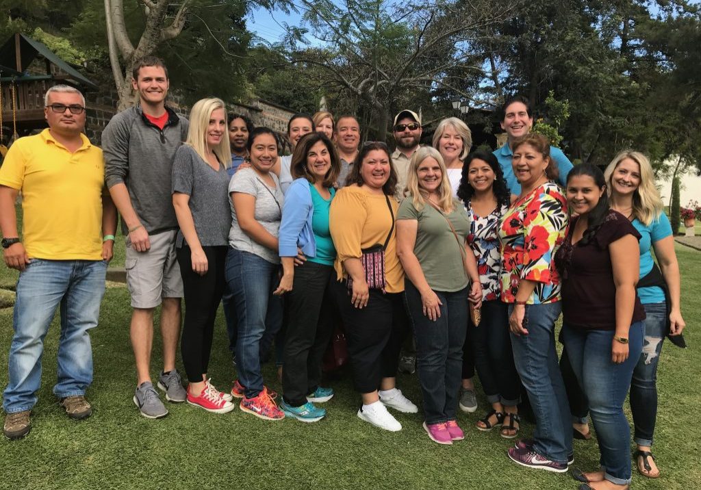 SupportersGathering1 Supporters and vision trip members connected over lunch at Finca Filadelfia to share stories about past and future involvement with Escuela Integrada.
